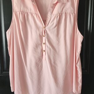 Time and Tru Light Pink Sleeveless Blouse